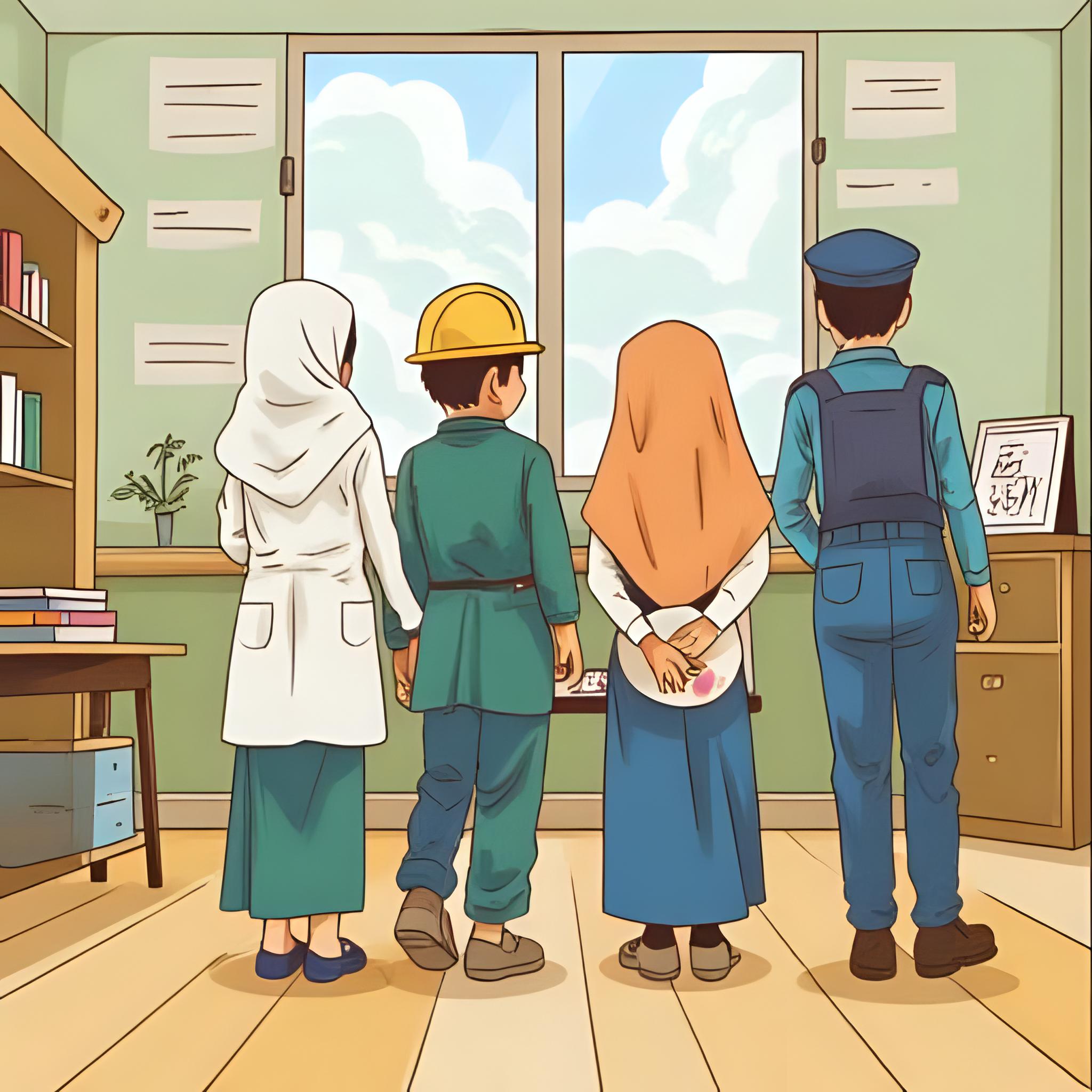 Workers at Madrasatu Ahlis Sunnah-Animated